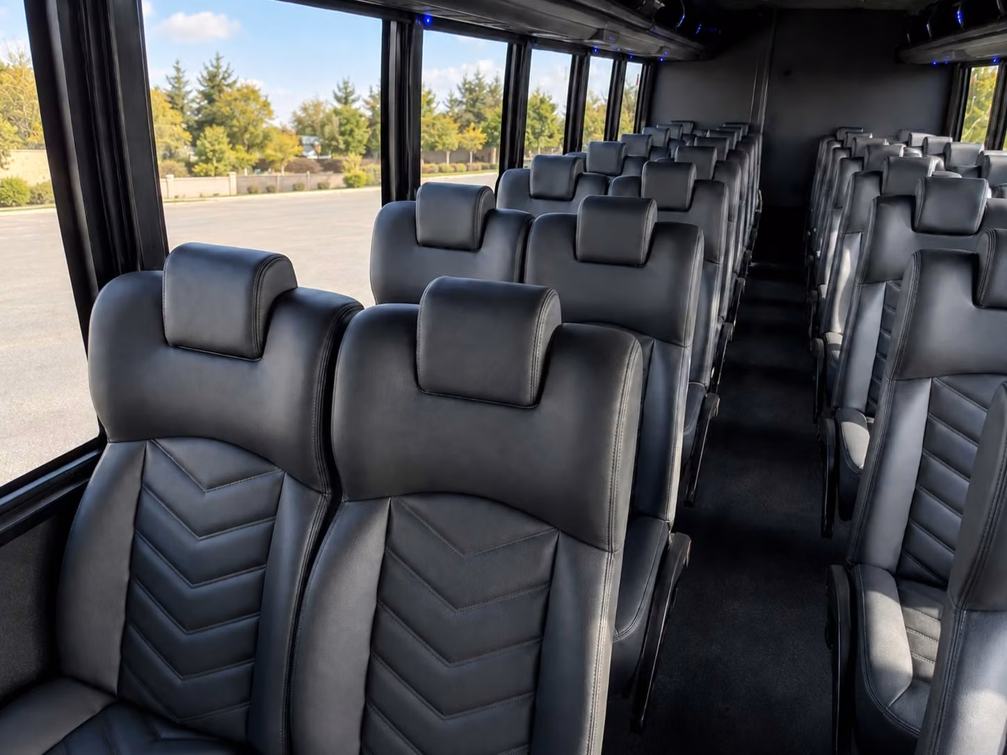 15 passenger minibus interior