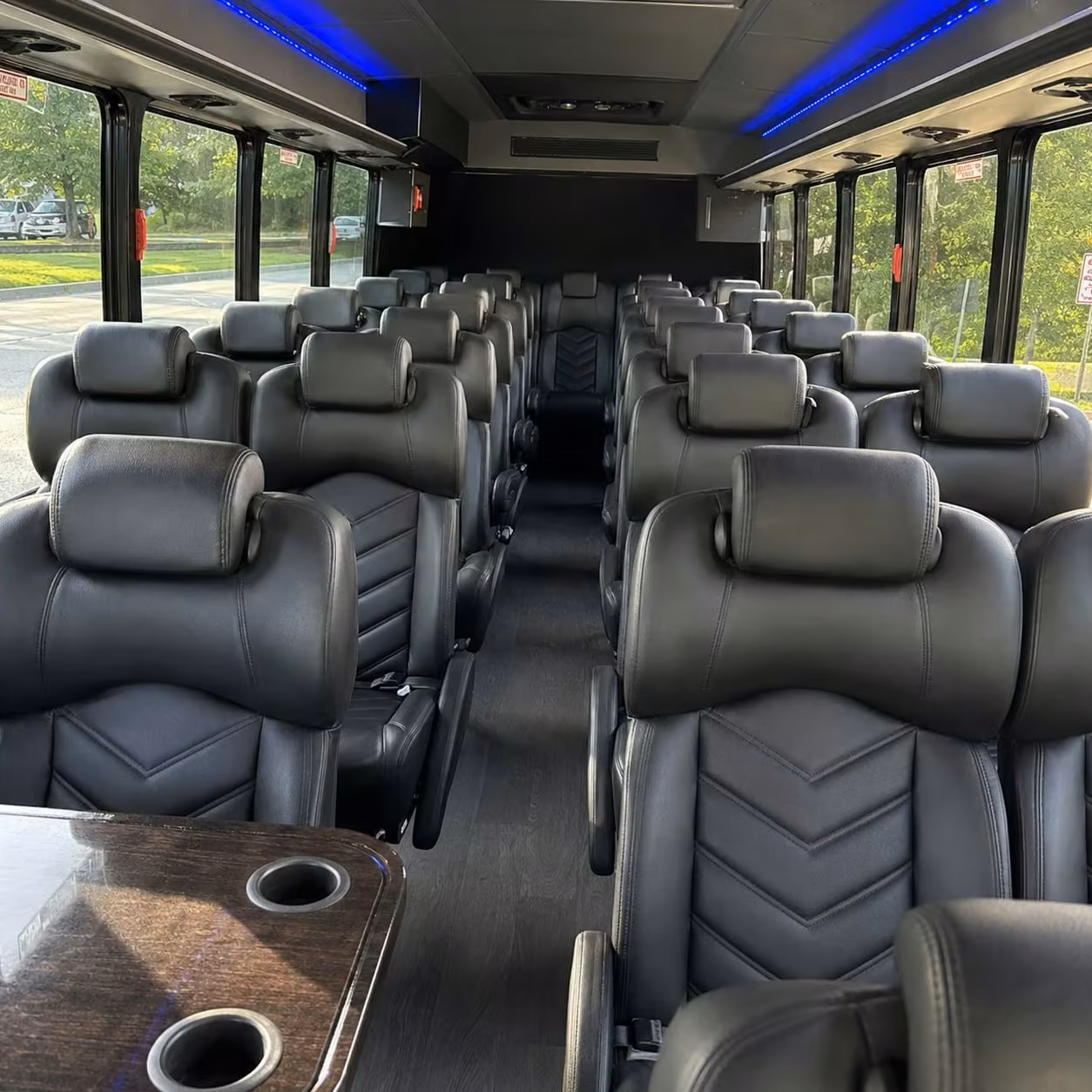28 passenger minibus inside