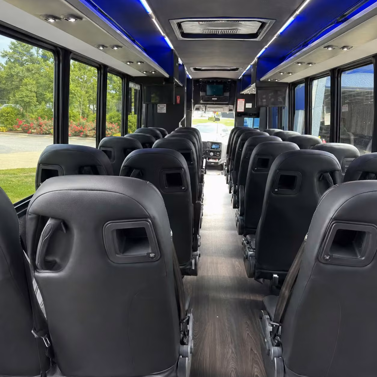 28 passenger minibus interior