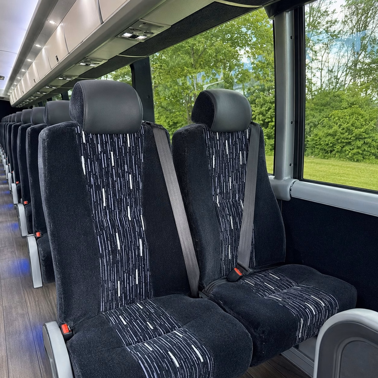 jurupa valley charter bus rental interior