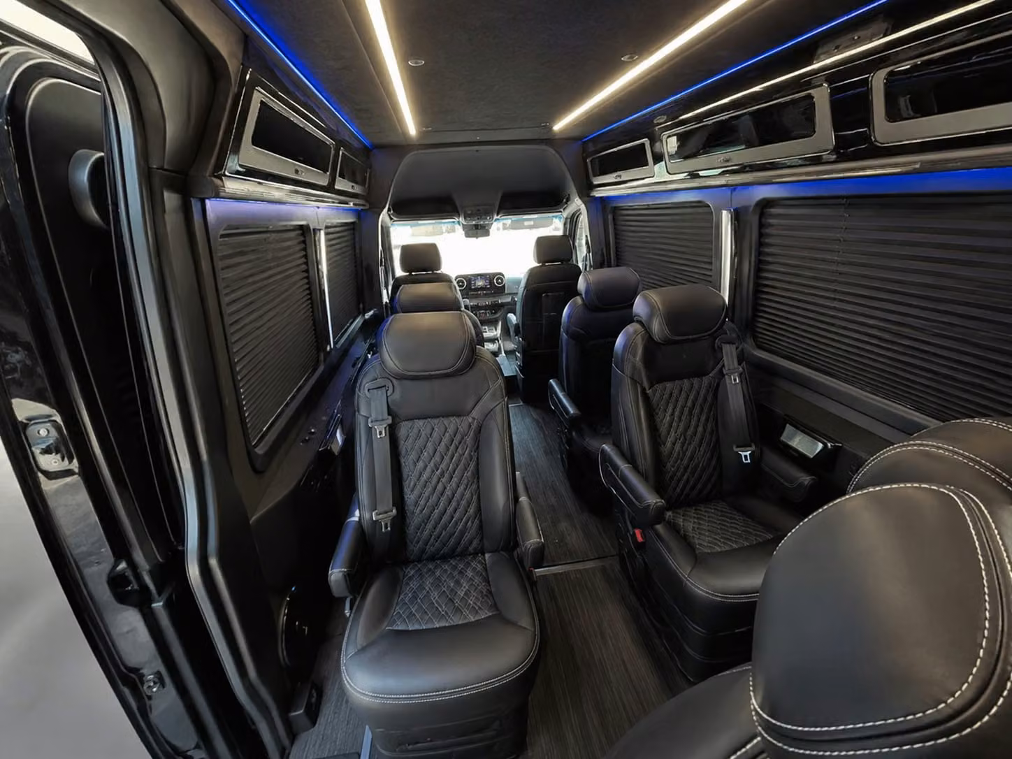 sprinter van with driver inside